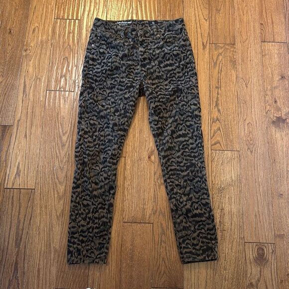 Ag Adriano Goldshmied the Farrah high rise velvet printed pant 29 - Picture 4 of 13